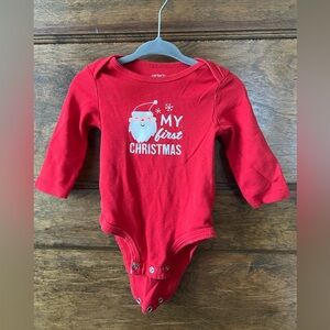 Carter's | My First Christmas Festive Red Bodysuit (9 months)